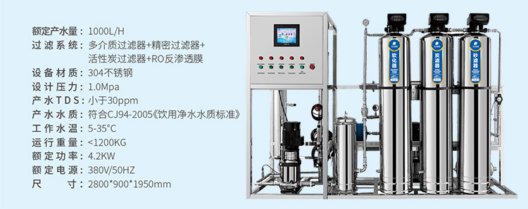 水處理設備技術參數